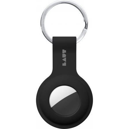 LAUT HUEX TAG Black keyring holder for Apple AirTags