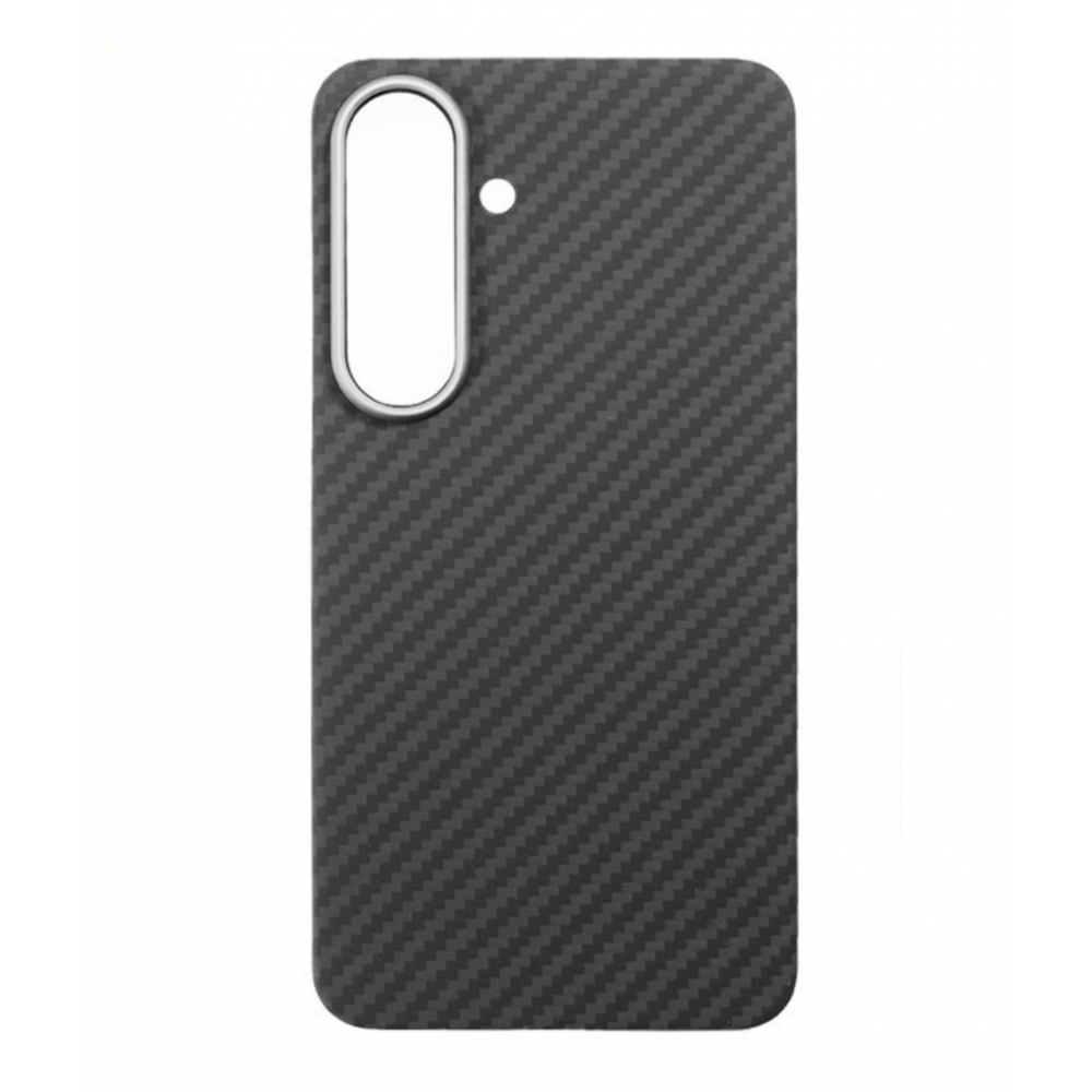 Aramid mágneses karbon tok, Samsung S25, Fekete (CEL-CARBM-S25-BK)