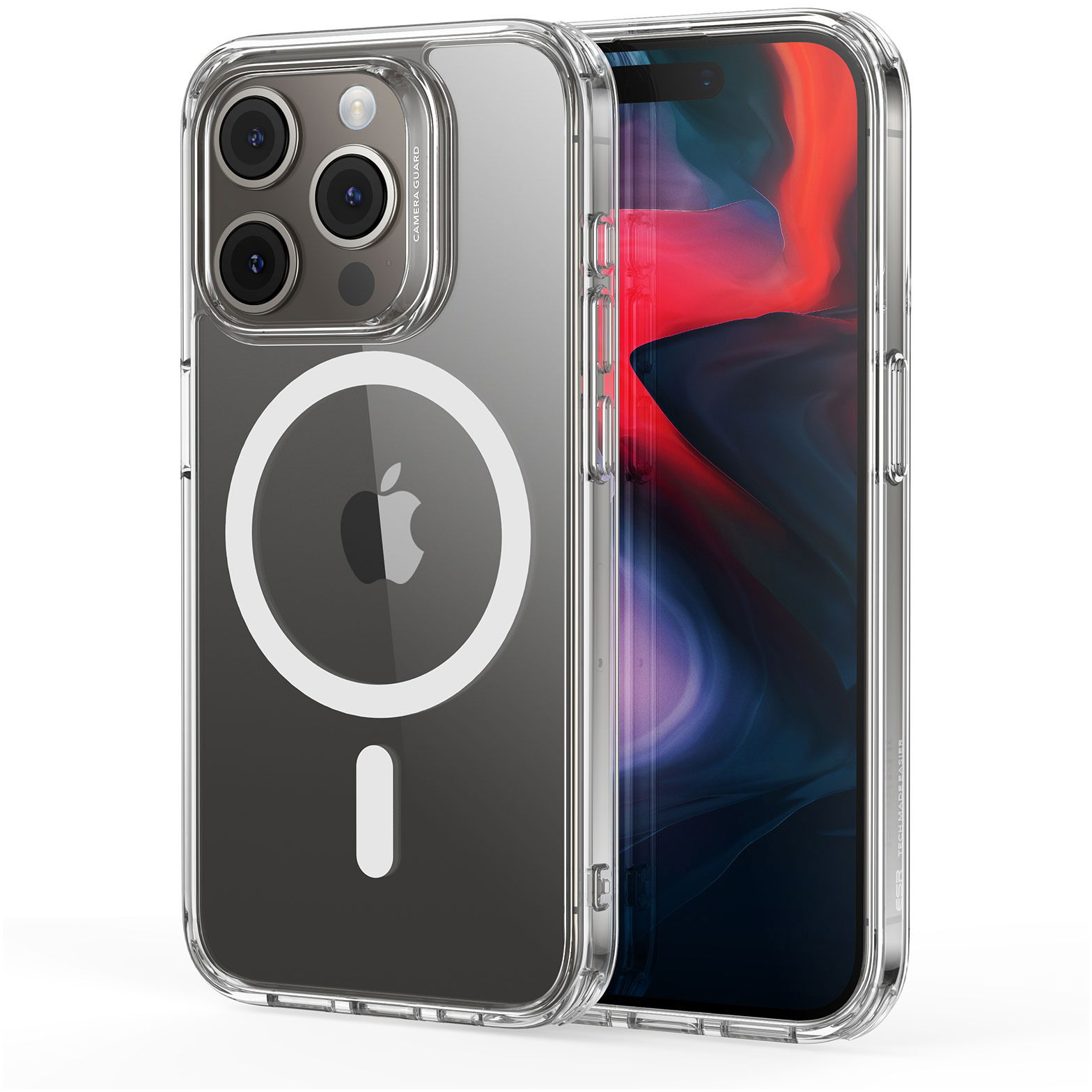 ESR Classic Hybrid Case (HaloLock), Compatible with iPhone 15 Pro Max, Clear tok (1A6670102)