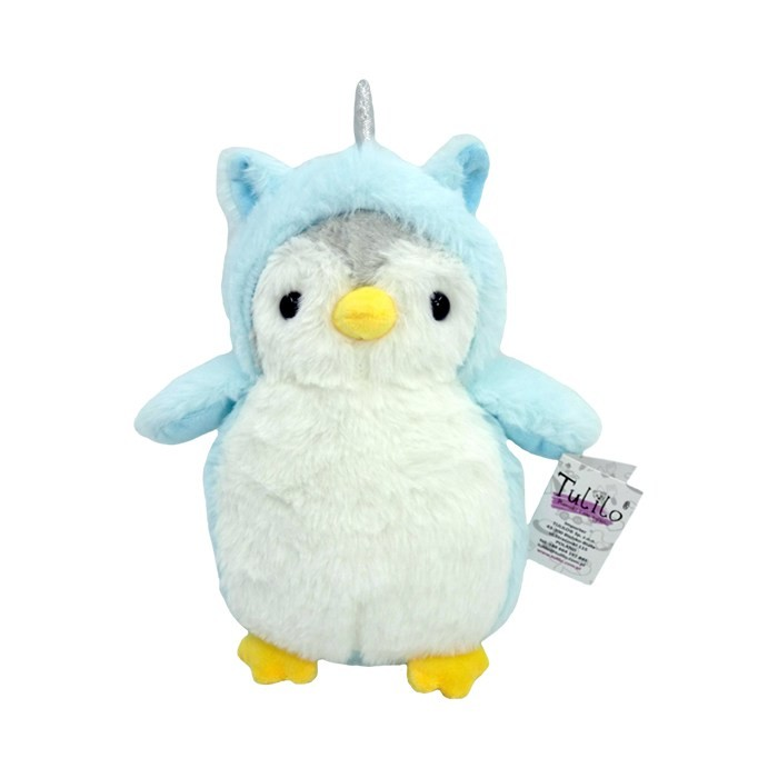 Tulilo Roman Pingvin plüss figura kék - 20 cm (9187)