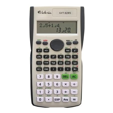Научен калкулатор Victoria, GVT-82MS, 228 функции, Черен/Бял