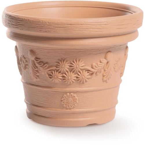 Prosperplast DECORA DBDE35 virágcserép, téglaszín, 350 mm átmérőjű (12255)