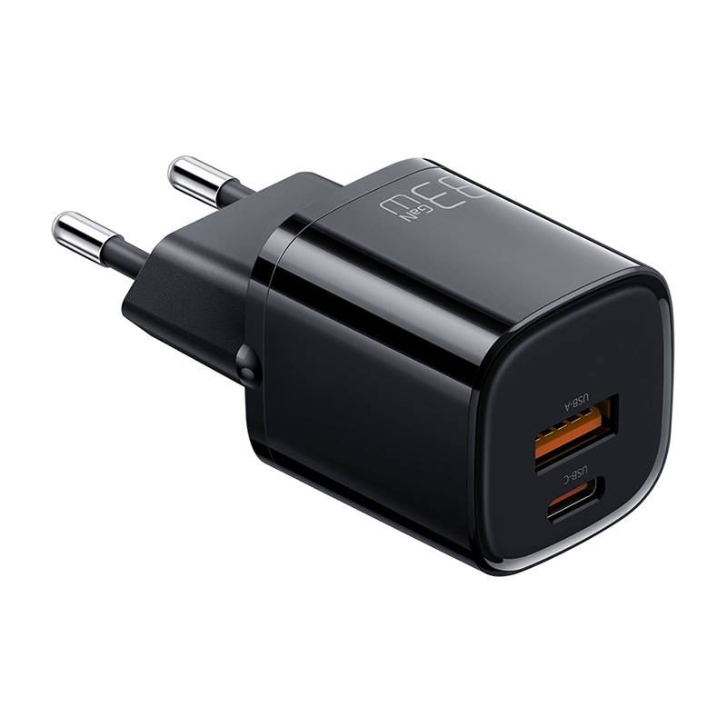Mcdodo GaN USB + USB-C fali töltő 33W fekete (CH-0151) (CH-0151)