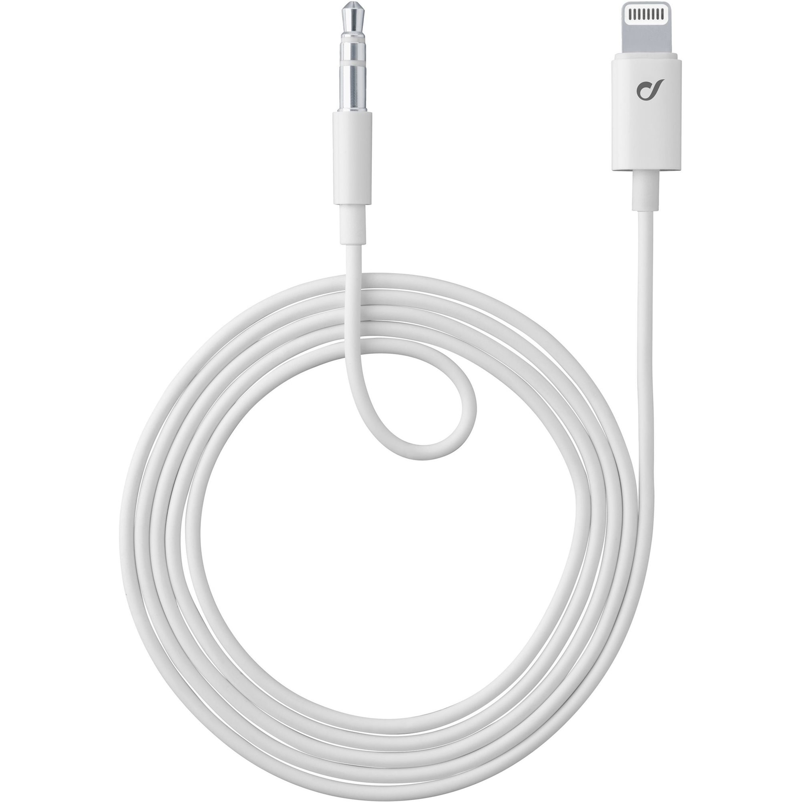 Cellularline Aux Music Cable Lightning + 3.5mm jack, MFI tanúsítvány - fehér (AUXMUSICMFIW)