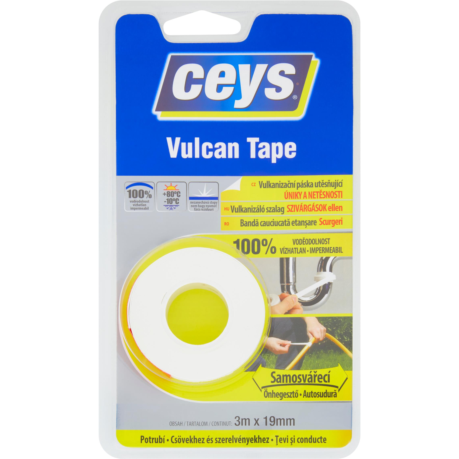 CEYS Vulcan Tape tömítés 3 m × 19 mm (8411519777024)