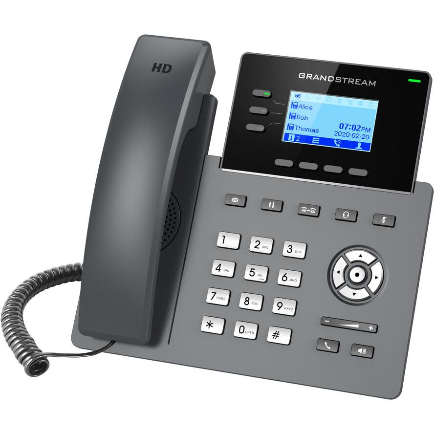 Grandstream GRP 2603 VoIP Telefon - Fekete (GRP2603)