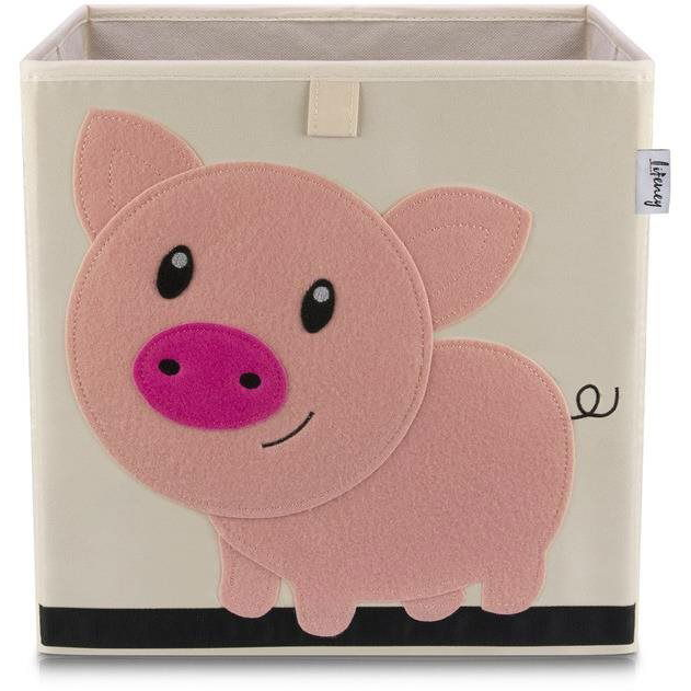 Fackelmann Tárolódoboz, MALACKA, 33×33×33 cm (833366)