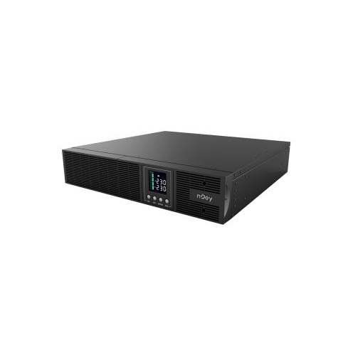 NJOY Szünetmentes 2000VA, Aster 2K, 8x IEC C13, On-line, RS232, USB, szoftver, LCD kijelző, 2U rack (UPCMCOP920HASCG01B) (UPCMCOP920HASCG01B)