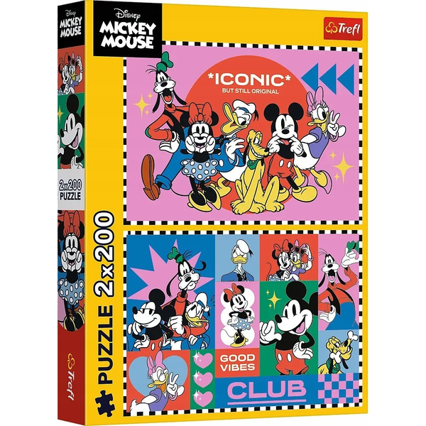Trefl Puzzle Disney - Mickey Mouse 2x200 db-os 13319