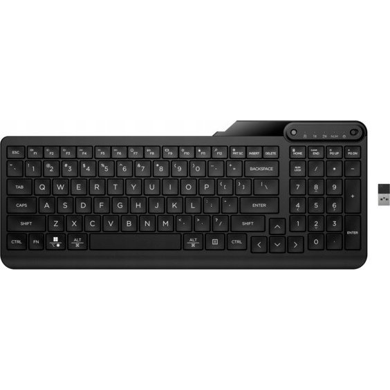 HP 475 Dual-Mode Wireless Keyboard toetsenbord Universeel RF-draadloos + Bluetooth QWERTY Engels Zwart