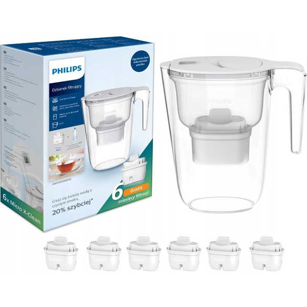 VÍZSZŰRŐ KANCSÓ SZETT 2,6L 6 DB SZŰRŐVEL