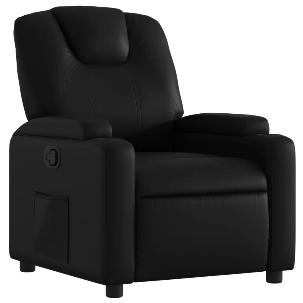 fekete műbőr dönthető fotel (372389)