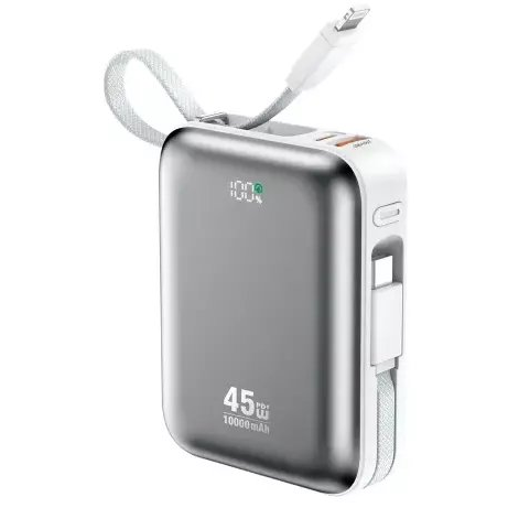 Wekome P77 Power Bank 45W, 10000 mAh, szürke (P77)