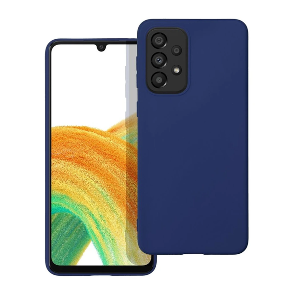 Samsung A33 5G készülékhez puha tok sötétkék
