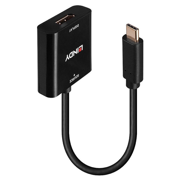 Lindy 43269 USB grafisk adapter 3840 x 2160 pixel Sort