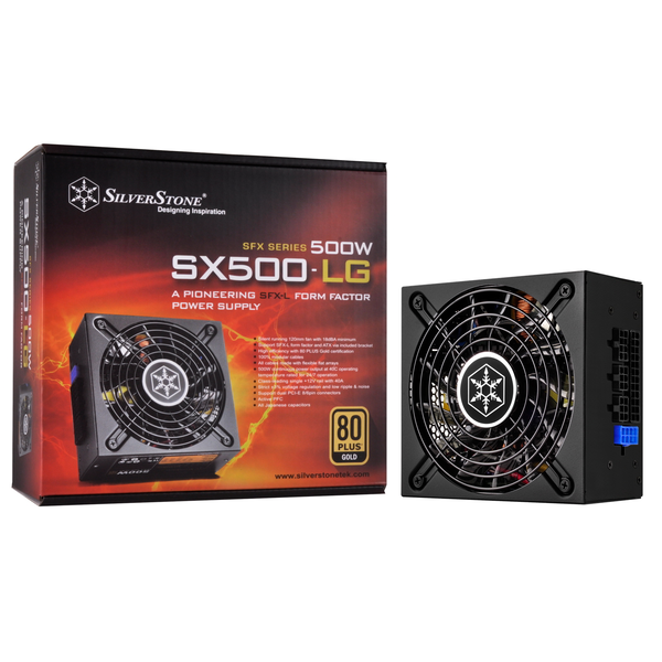Захранване SilverStone SST-SX500-LG V2.1, 500W, SFX, активен PFC