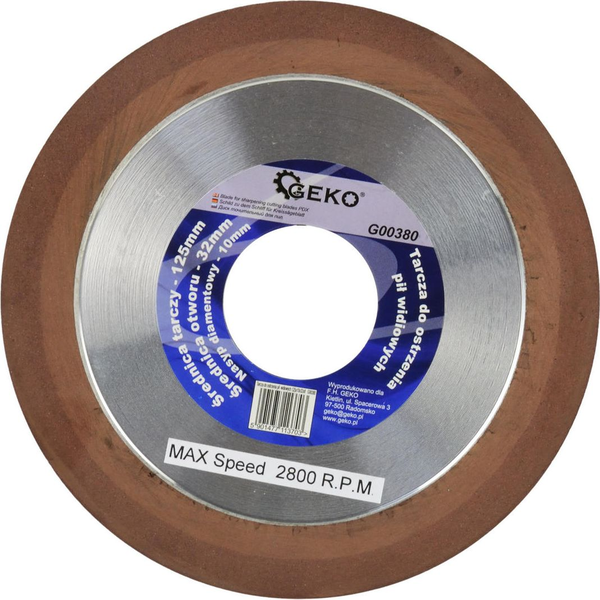  Geko tarcza do ostrzenia pil widiowych 125x10x32x8 (G00380)