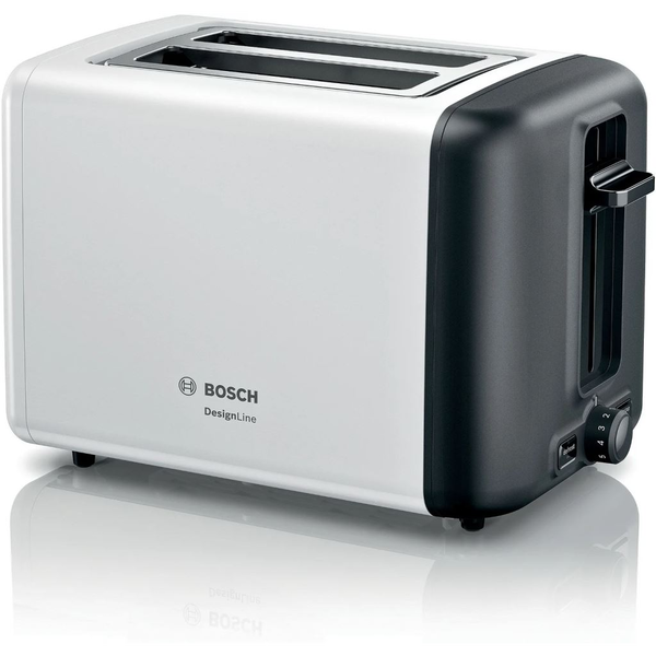 Bosch TAT3P421DE тостер 2 филия(и) 970 W Черен, Бяла