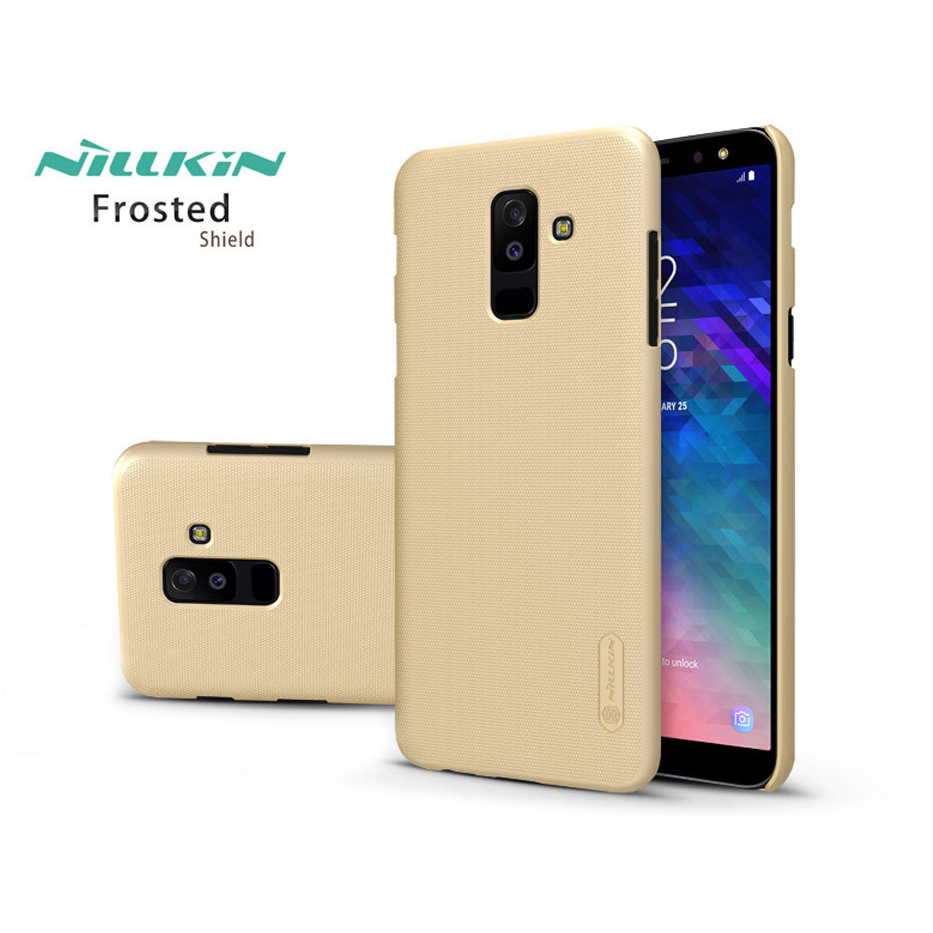 Samsung A605 Galaxy A6 Plus (2018) hátlap képernyővédő fóliával - Nillkin Frosted Shield - gold (NL157866)