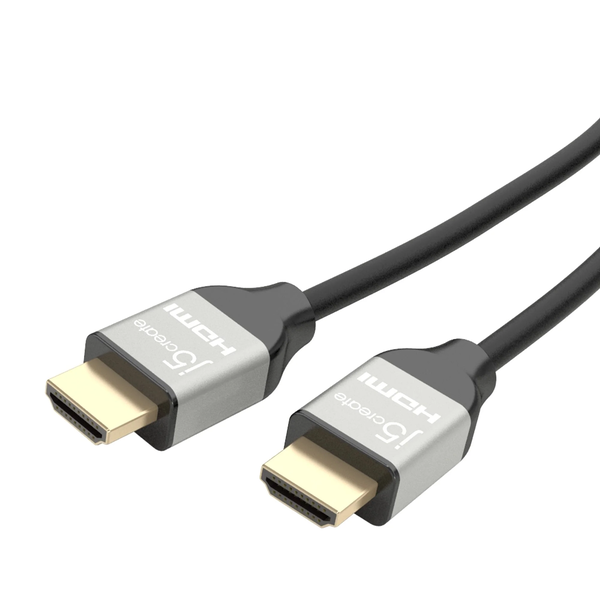 j5create JDC52 HDMI kabel 2 m HDMI Type A (Standaard) Zwart, Grijs