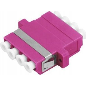 Adapter AV Alantec Adapter światłowodowy multimodowy OM4 LC quad ALANTEC