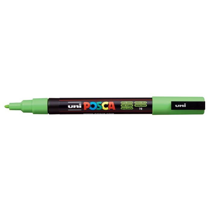 Uni Posca PC-3M 0.9-1.3mm Marker - Alma zöld (2UPC3MALMAZOLD)