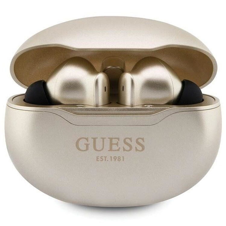 Слушалки Guess GUTWST50ED — GUE002959, златисти