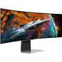 Samsung G95SC компютърен монитор 124,5 см (49") 5120 x 1440 пиксела Dual QHD OLED Сребърен