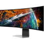 Samsung G95SC компютърен монитор 124,5 см (49") 5120 x 1440 пиксела Dual QHD OLED Сребърен