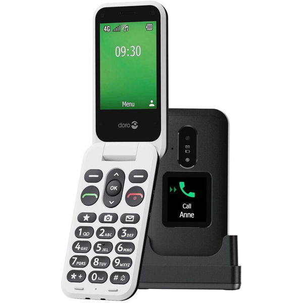 Doro Leva E30 4G Clamshell 2,8" Fekete/Fehér