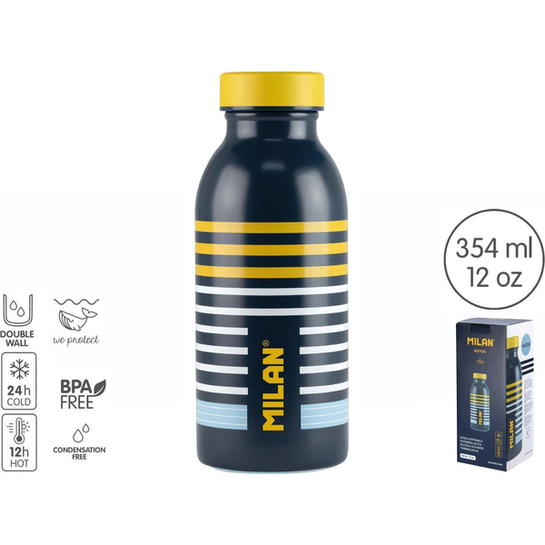 Botella Isotermica De Acero Inoxidable 354ml Serie Wims 17,1x6,85cm