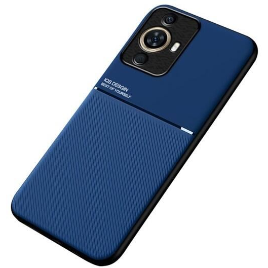 Gigapack Huawei Nova 11 Pro mágneses, bőr hatású, csíkos mintás tok sötétkék (GP-146885) (GP-146885)