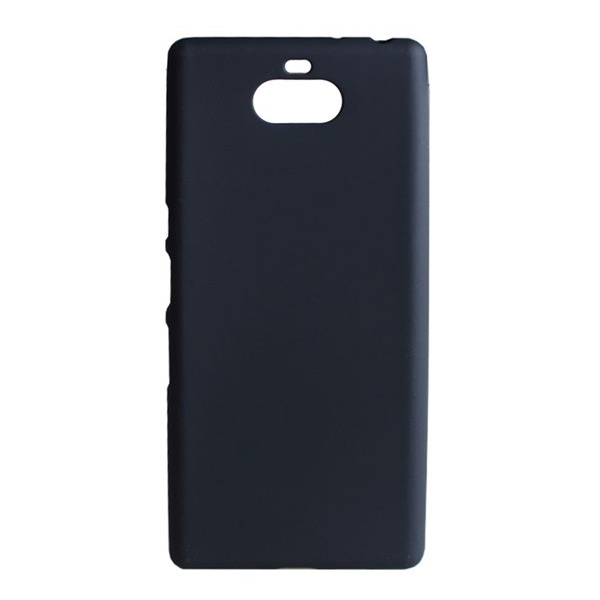 Szilikon telefonvédő (matt) FEKETE [Sony Xperia 10 plus (L4213)] (5996457858002)