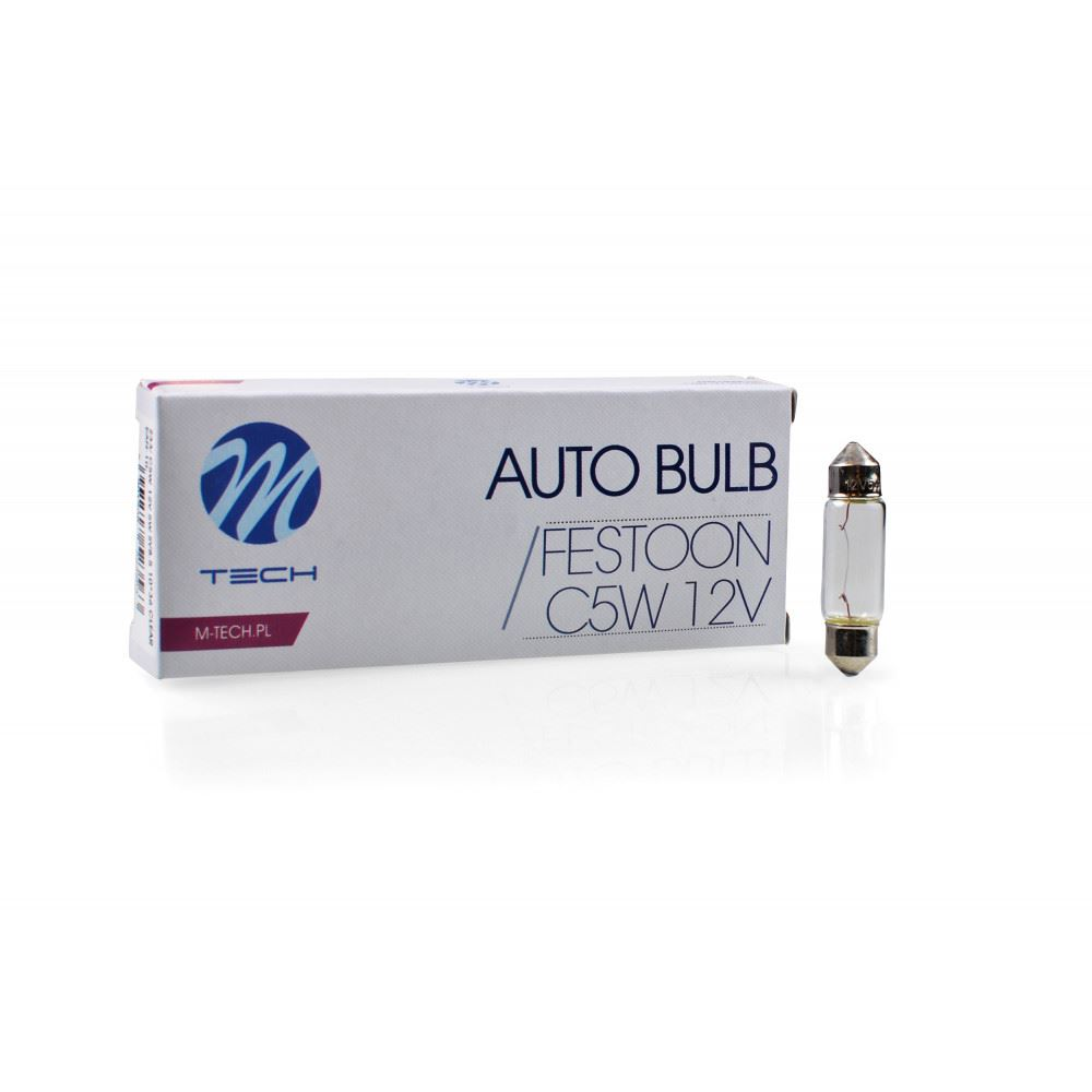 M-Tech C5W, SV8.5 36mm szofita halogén izzó 12V - 5W 1db (72Z33) (72Z33)