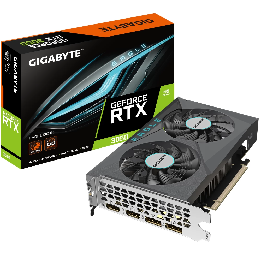Gigabyte GeForce RTX 3050 OC Low Profile 6G NVIDIA 6 GB GDDR6 (GV-N3050OC-6GL)