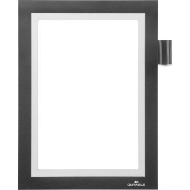 Durable Infókeret A5, öntapadó hátlap, mágneses záródás Duraframe Note fekete (499401)