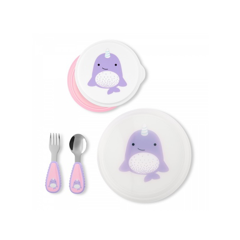 Skip Hop ZOO Gyermek étkészlet - Mintás (5 darabos) (9N582610)