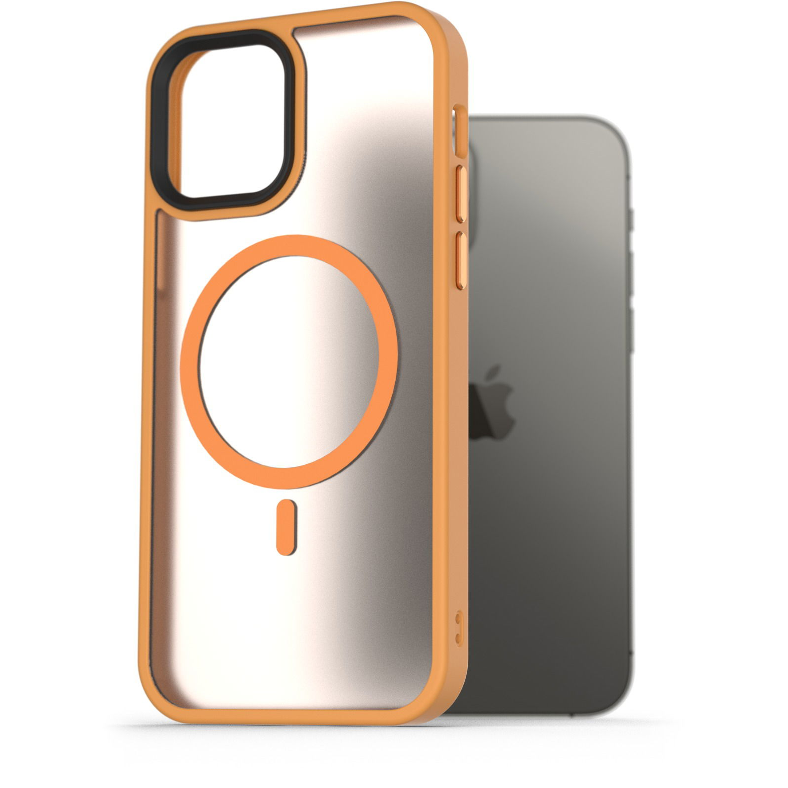 AlzaGuard Matte Case iPhone 12 / 12 Pro MagSafe sárga tok (AGD-PCMM30Y)