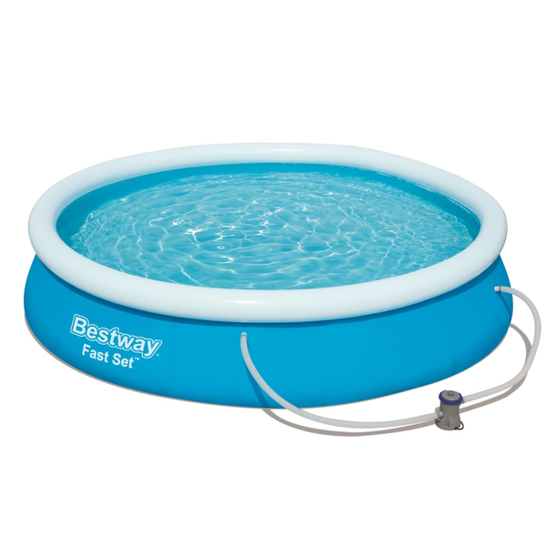 Bestway Fast Set 57274 piscine hors sol Piscine gonflable Rond 5377 L Bleu