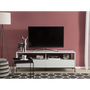 Mueble Tv Blanco Con Luces Led Para Televisor De Hasta 70ʺ Con Estantes 2 Cajones Sydney - Blanco