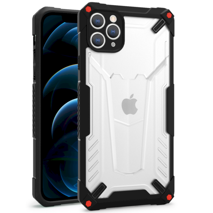 Fusion Apple iPhone 13 Pro Max Tok - Átlátszó/Fekete (FSN-HP-IPH-13P-BK)