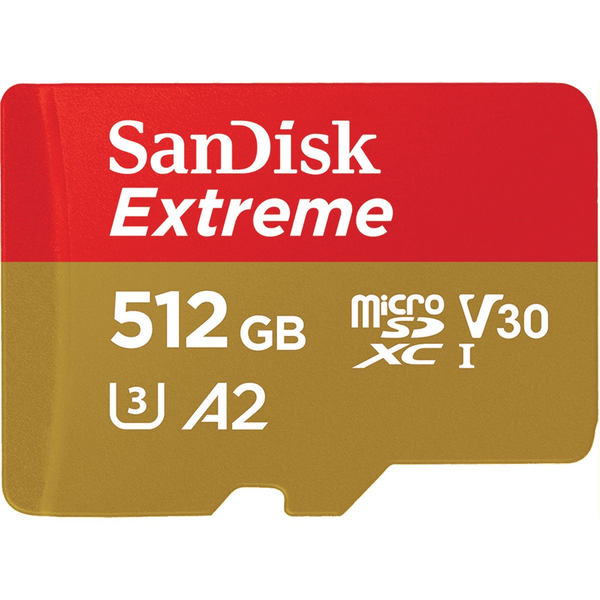 Paměťová karta micro SD SANDISK EXTREME 512GB 190/130 V30