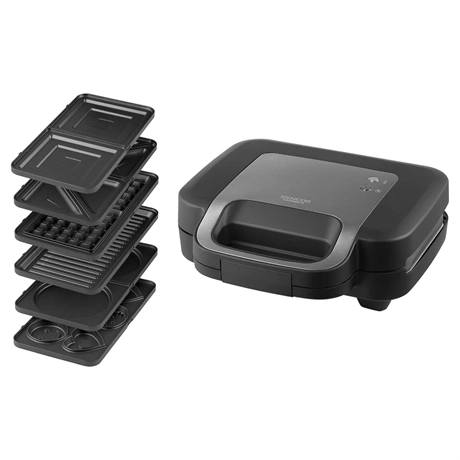 TOUSTOVAČ Topinkovač / Sendvičovač 6 v 1 Sencor SSM 9860BK Příkon 1000 W