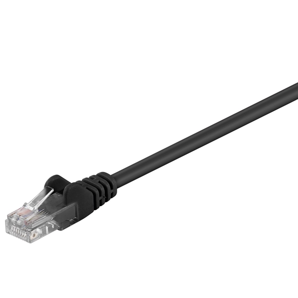 Кабел Goobay, UTP cat5e, Черен, 5м