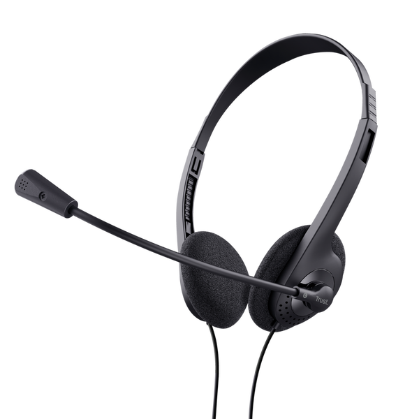 Trust 24659 cuffia e auricolare Cablato A Padiglione Musica e Chiamate Nero