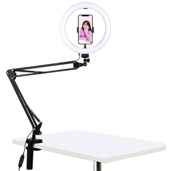 Статив PULUZ PKT3090B, LED регулируема светлина, Черен