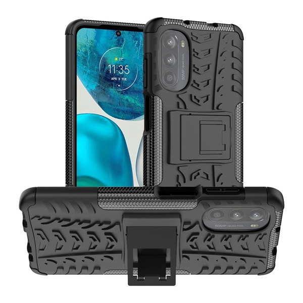 Gigapack Defender Motorola Moto G52 Műanyag Tok - Fekete (GP-125040)