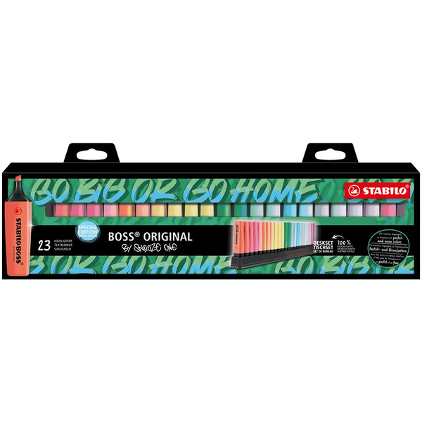 Комплект текст маркери, Stabilo, Boss Original Deskset Snooze ST7023-01-06, 23 цвята