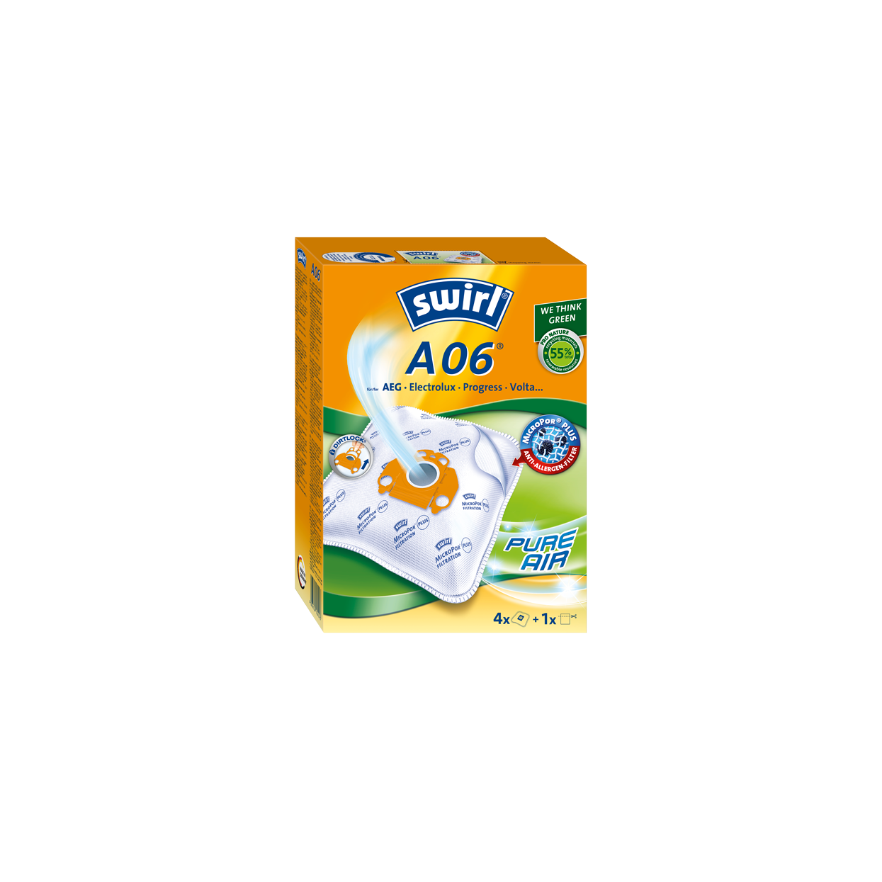 Swirl A 06 MP Plus AirSpace Porzsák (4 db / csomag) (184293)