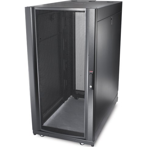 APC NetShelter SX 24U 600x1070 shock pac 19 hálózati szekrény (Sz x Ma x Mé) 60 x 120 x 107 cm 24 ME Fekete (AR3104SP1)